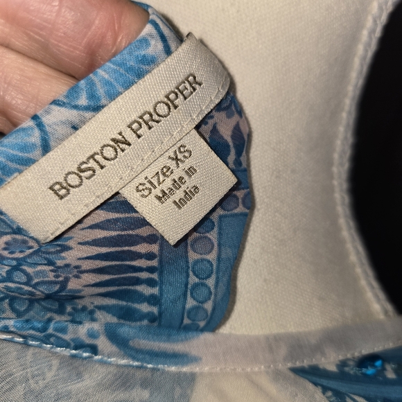 BOSTON PROPER Sequin embellished, top/ bathing suit cover up. Beautifully made - Picture 3 of 7